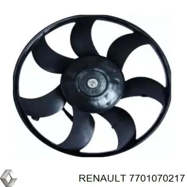 7701070217 Renault (RVI) электровентилятор охлаждения в сборе (мотор+крыльчатка)