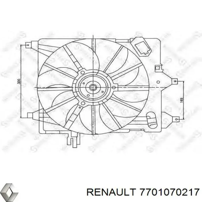 7701070217 Renault (RVI) Вентилятор радиатора