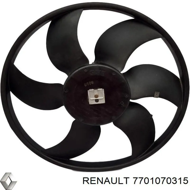 Электровентилятор охлаждения в сборе (мотор+крыльчатка) RENAULT 7701070315