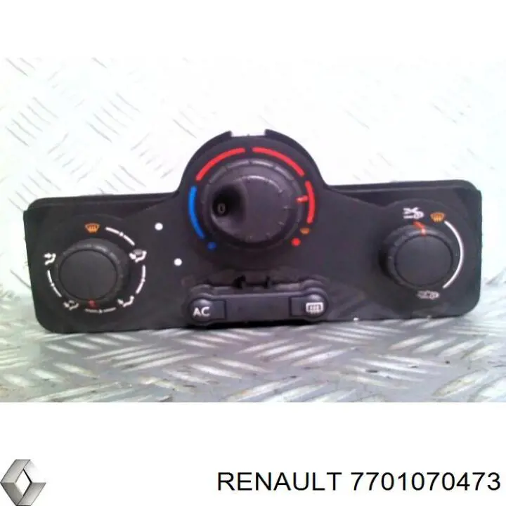 Блок управления кондиционером 7701070473 Renault (RVI)