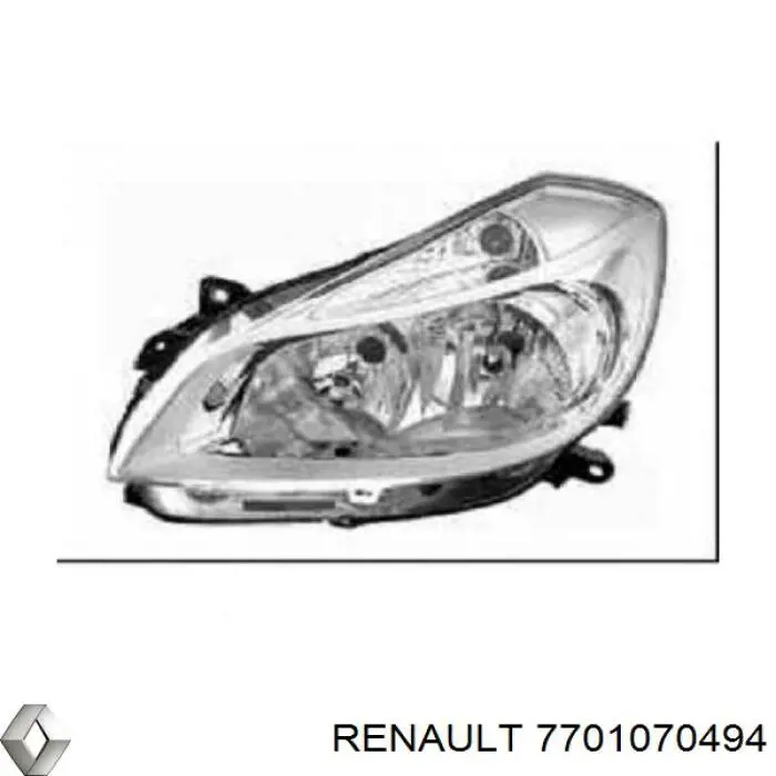 7701070494 Renault (RVI) luz direita