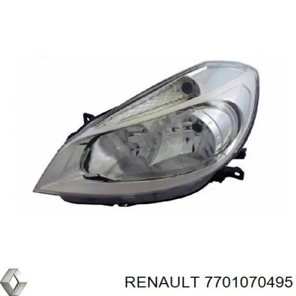 Фара левая 7701070495 Renault (RVI)