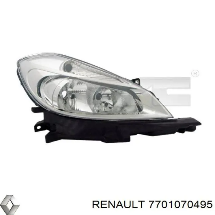 Купить 7701070495 Renault (RVI) Фара левая передняя