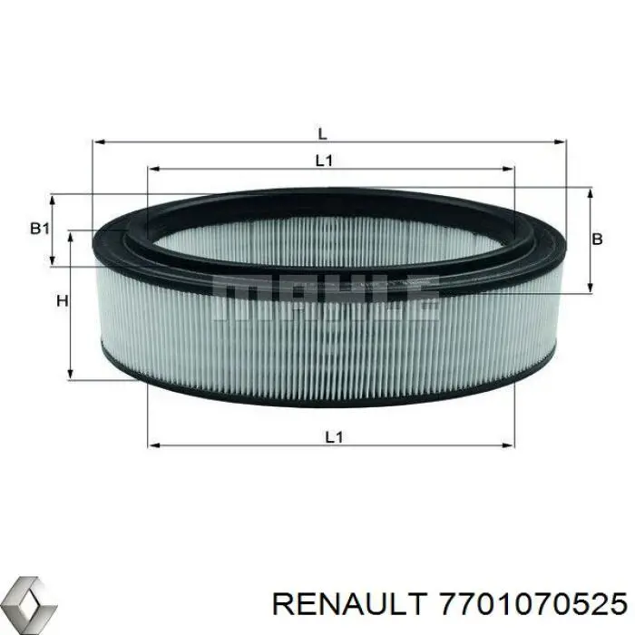 Compre 7701070525 Renault (RVI) Filtro de ar