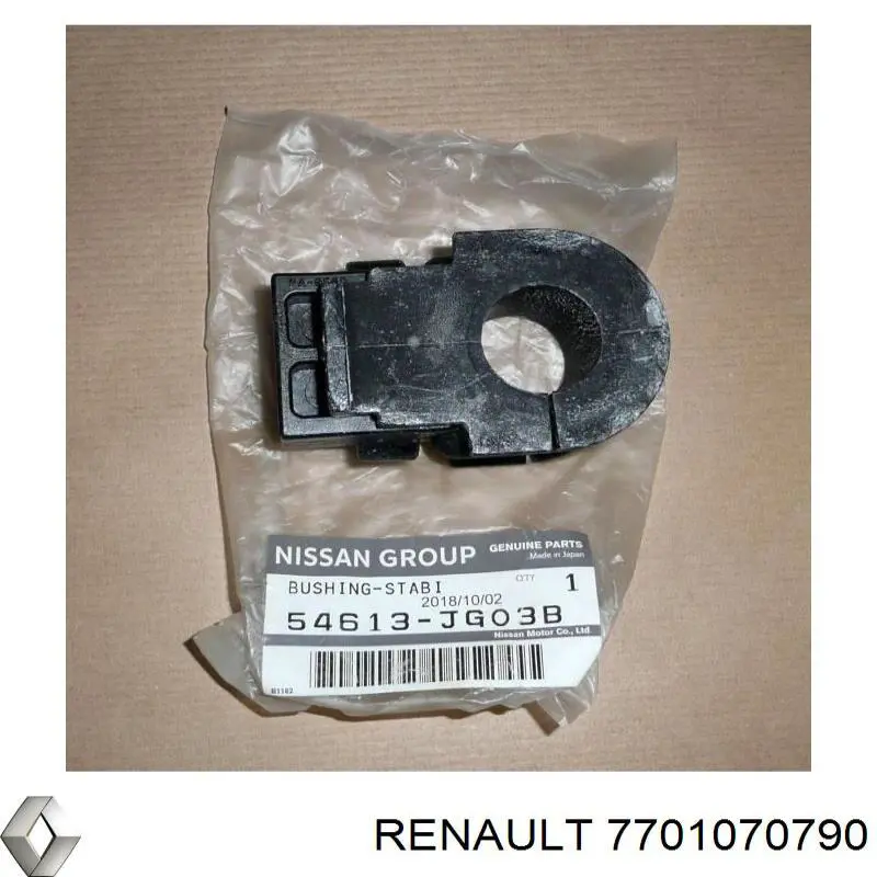 Втулка переднего стабилизатора Renault (RVI) 7701070790 цена, от 3.41 USD