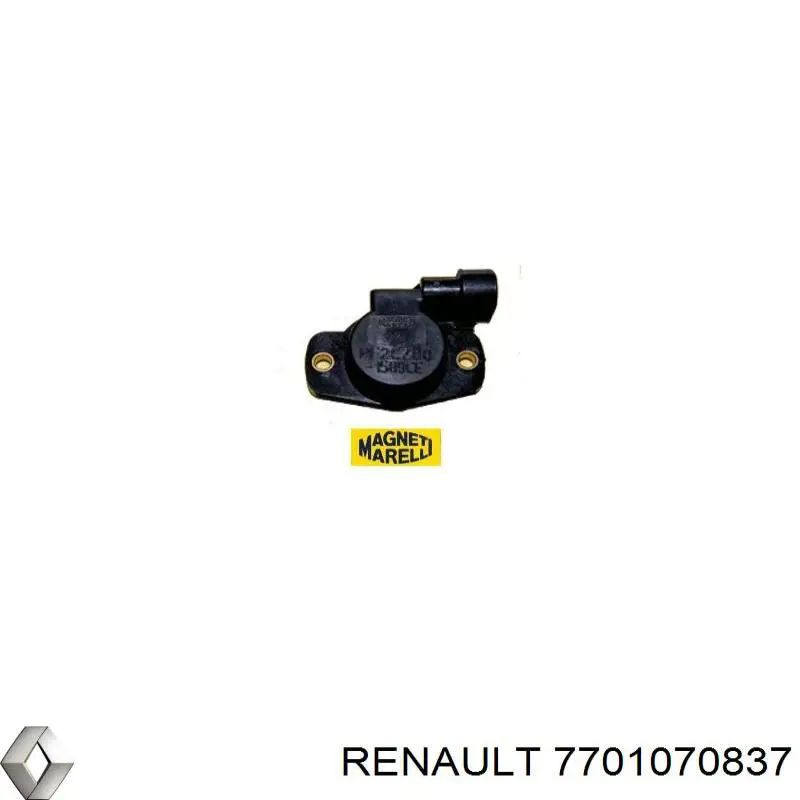 Sensor, posición mariposa 7701070837 Renault (RVI)