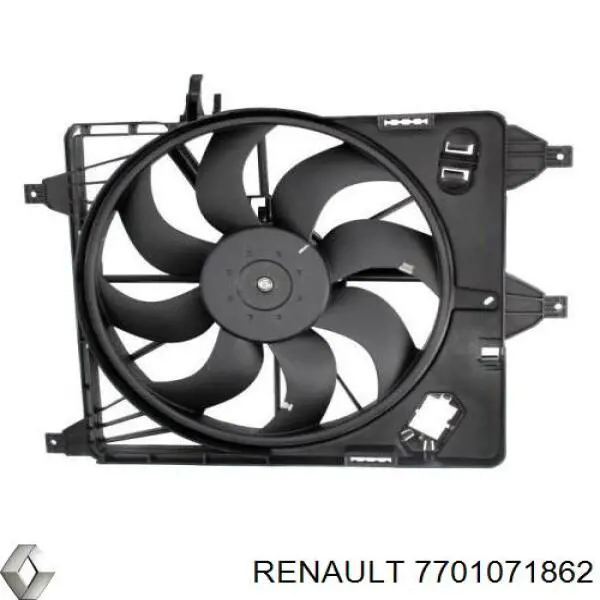Электровентилятор охлаждения в сборе Renault (RVI) 7701071862 цена, от 27.06 USD