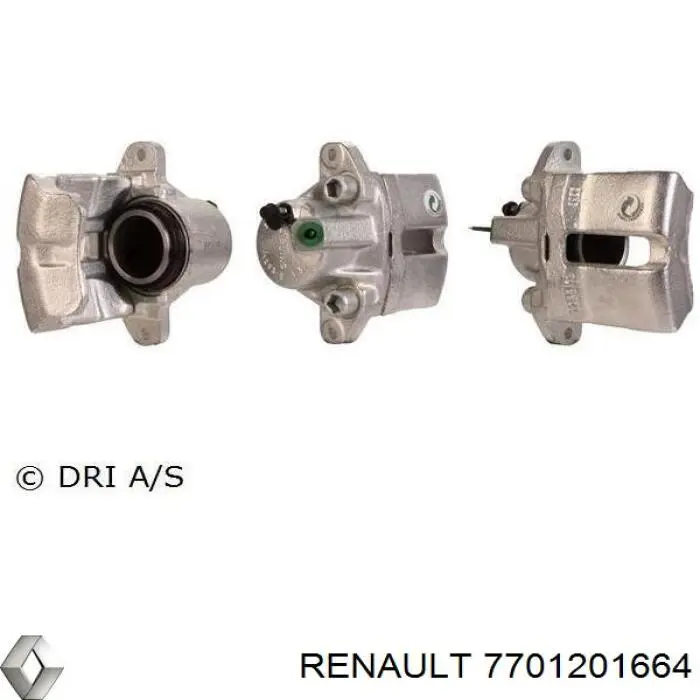 Pinza de freno delantera izquierda 7701201664 Renault (RVI)