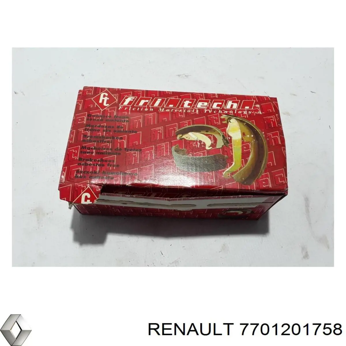 Купить 7701201758 Renault (RVI) Задние барабанные тормозные колодки