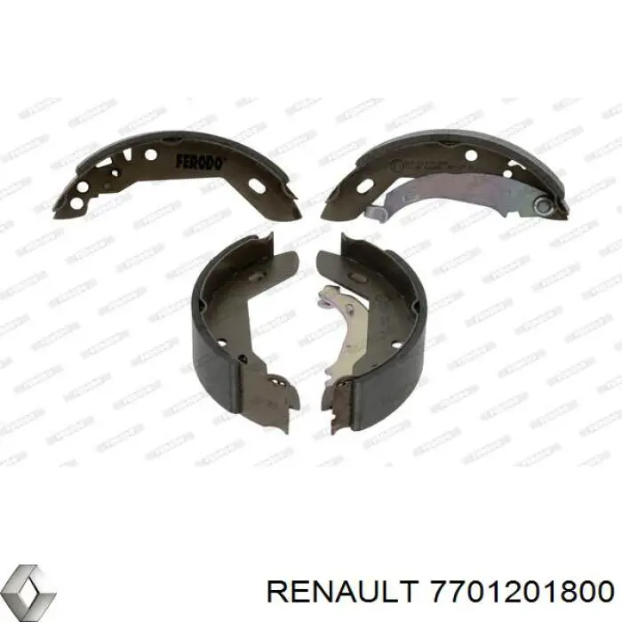 7701201800 Renault (RVI) колодки тормозные задние барабанные