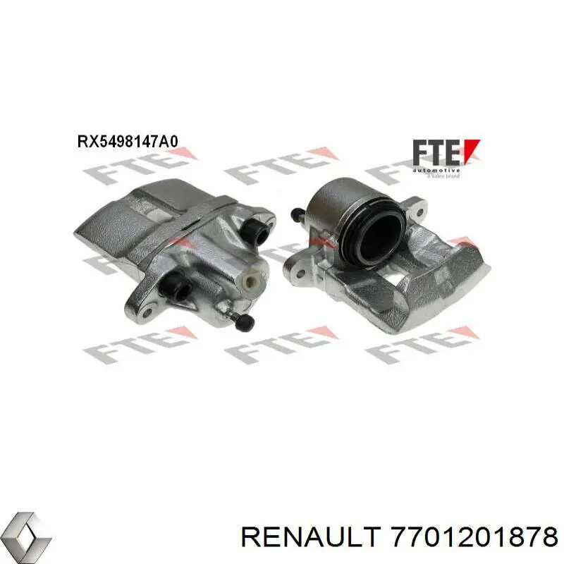 Тормозной суппорт правый задний Renault (RVI) 7701201878 цена, от 151.63 USD