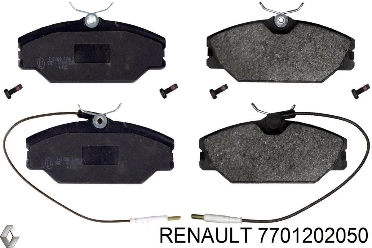 Передние тормозные колодки 7701202050 Renault (RVI)