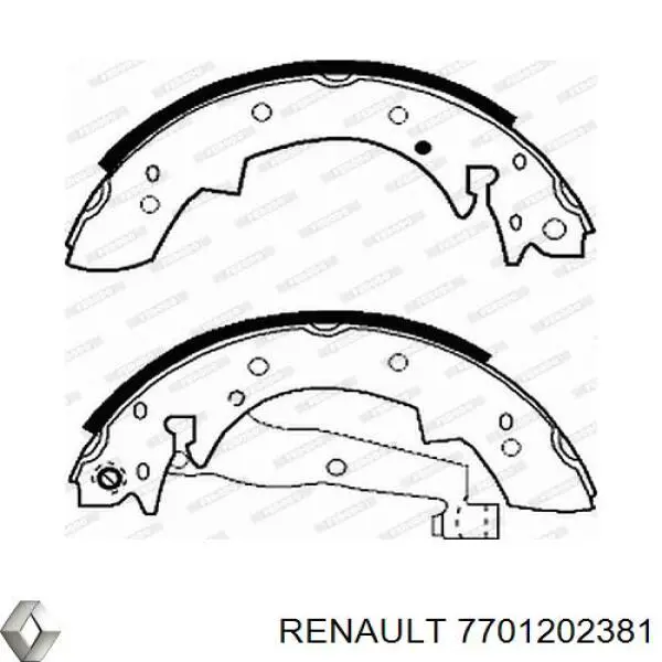 Тормоза рабочие задние ножные и тормозные барабаны Renault (RVI) 7701202381 цена, от 21.47 USD