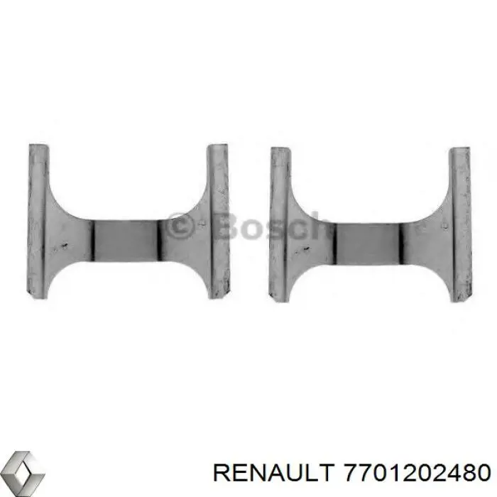 7701202480 Renault (RVI) пружинная защелка суппорта
