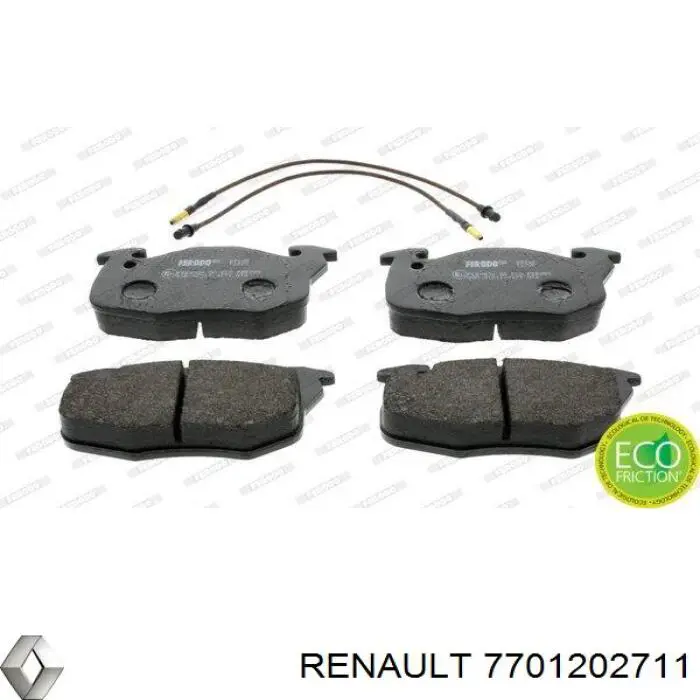 Купить 7701202711 Renault (RVI) Колодки тормозные
