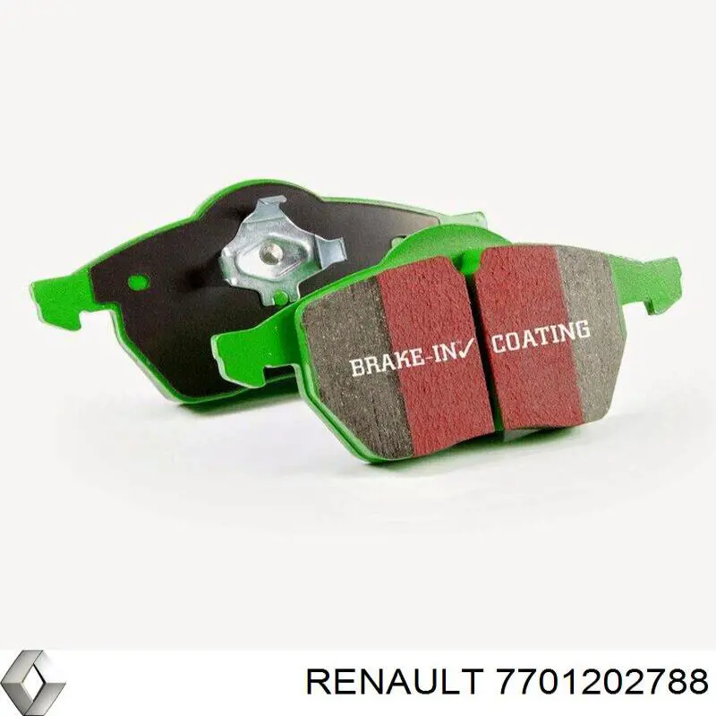 7701202788 Renault (RVI) колодки тормозные задние дисковые