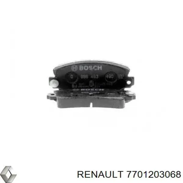 Купить 7701203068 Renault (RVI) Колодки тормозные задние, дисковые