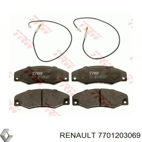 Колодки Renault (RVI) 7701203069 цена, от 15.78 USD