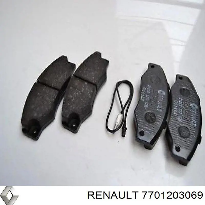 7701203069 Renault (RVI) колодки тормозные передние дисковые