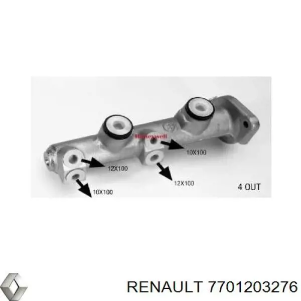  Цилиндр тормозной главный Renault 25 