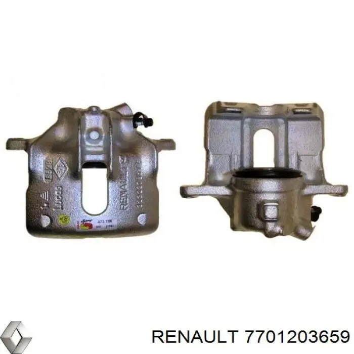 7701203659 Renault (RVI) суппорт тормозной задний правый