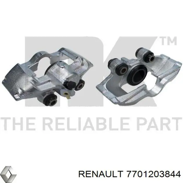 Суппорт тормозной передний левый 7701203844 Renault (RVI)