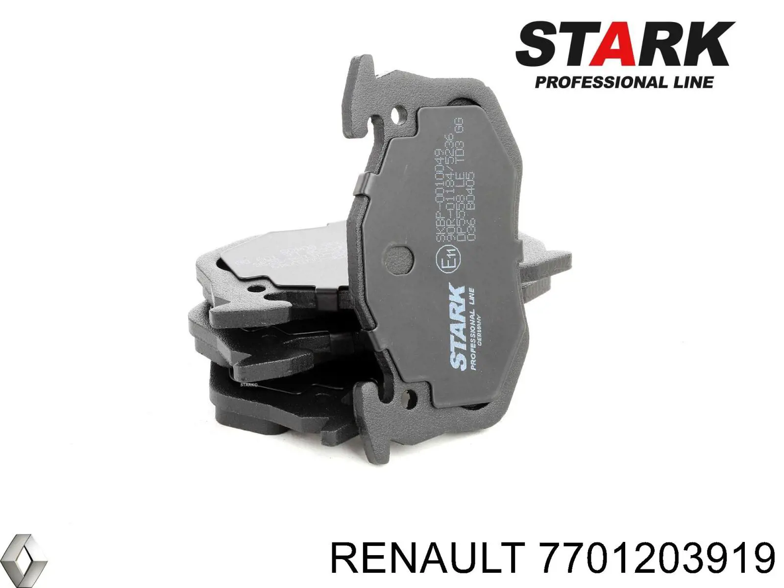 Купить 7701203919 Renault (RVI) Колодки тормозные задние, дисковые