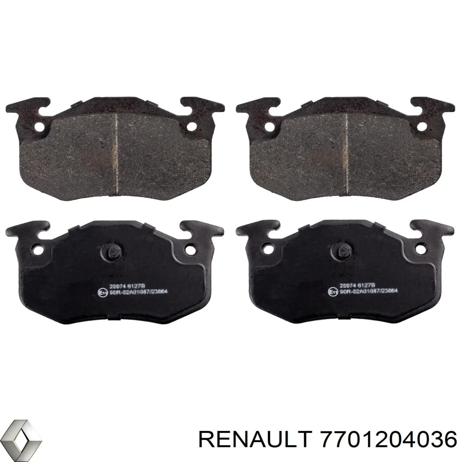 Колодки дисковые  Renault (RVI) 7701204036 цена, от 17.74 USD