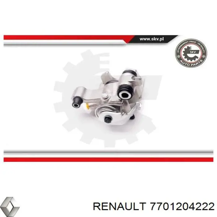 Суппорт задний правый 7701204222 Renault (RVI)