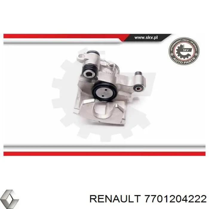 Купить 7701204222 Renault (RVI) Суппорт задний правый