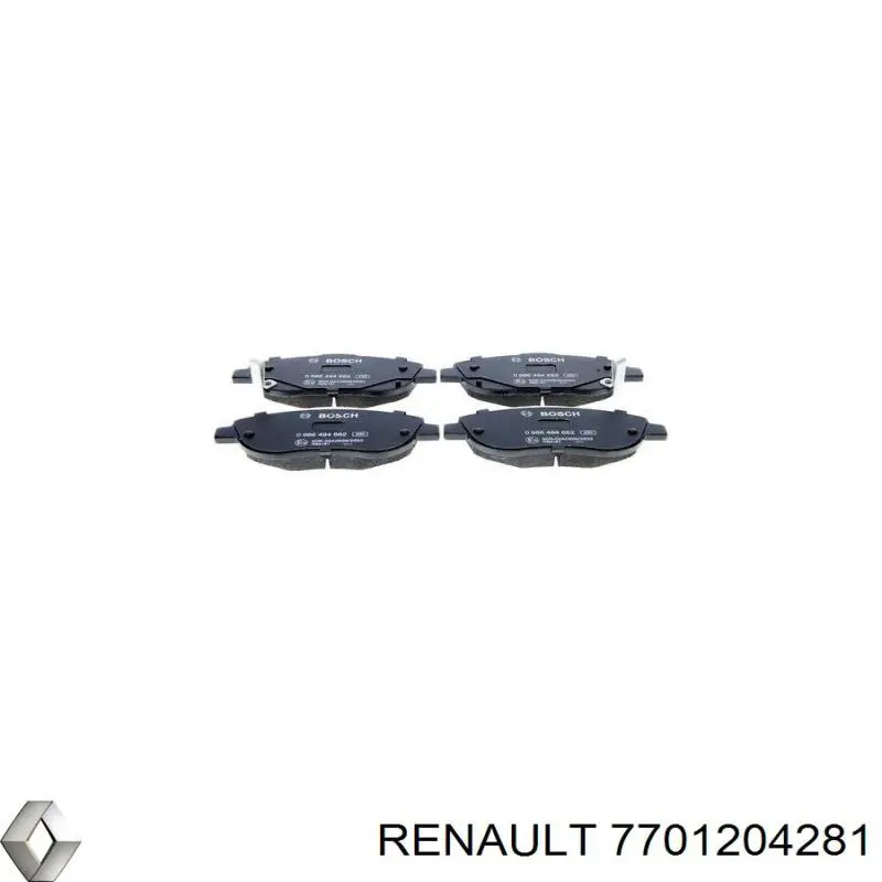 Передние тормозные диски 7701204281 Renault (RVI)