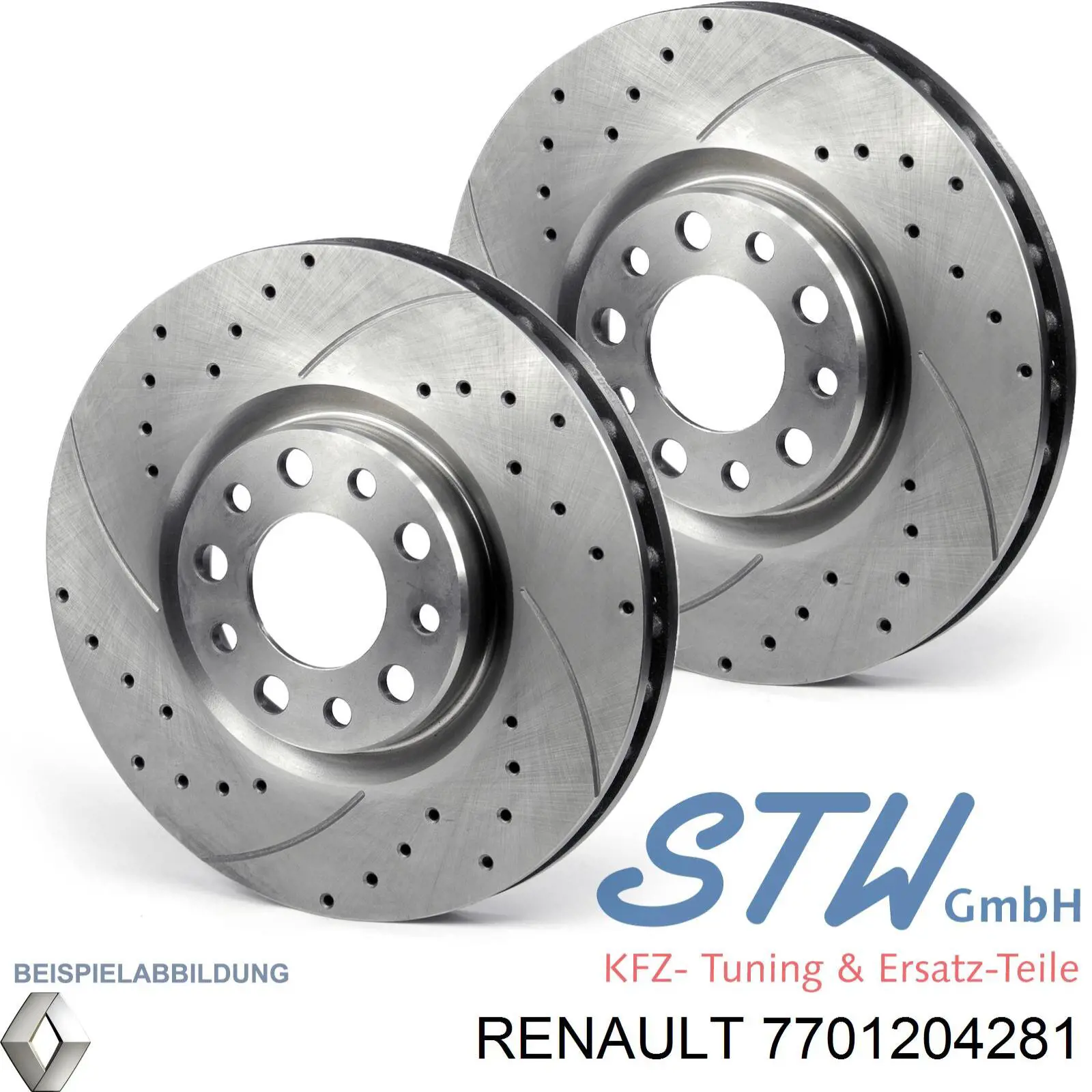 Тормоз дисковый передний Renault (RVI) 7701204281 цена, от 29.37 USD