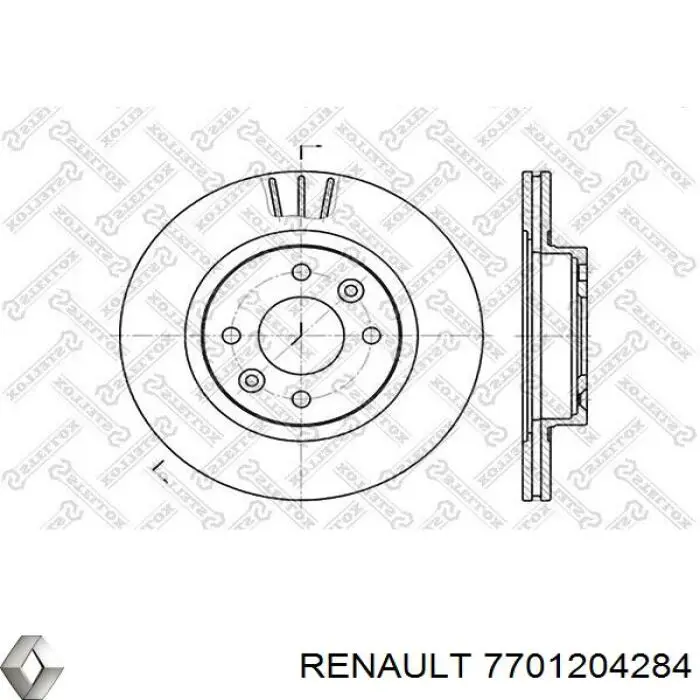 Тормоз дисковый передний Renault (RVI) 7701204284 цена, от 32.86 USD