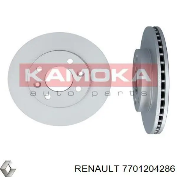 Передние тормозные диски 7701204286 Renault (RVI)