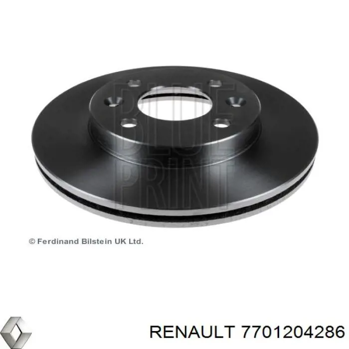 7701204286 Renault (RVI) диск тормозной передний