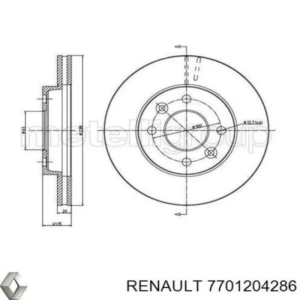 7701204286 Renault (RVI)