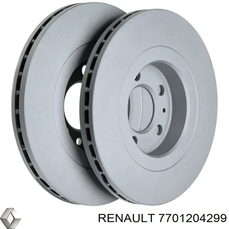 7701204299 Renault (RVI) диск тормозной передний