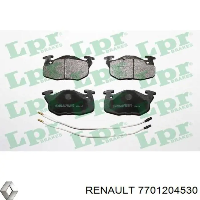 Pastillas de freno delanteras 7701204530 Renault (RVI)