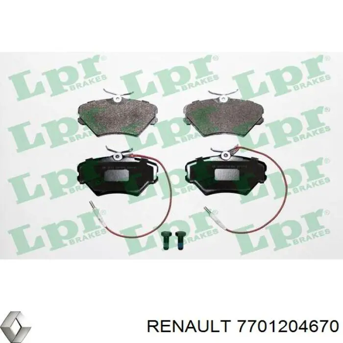 7701204670 Renault (RVI) Колодки передние