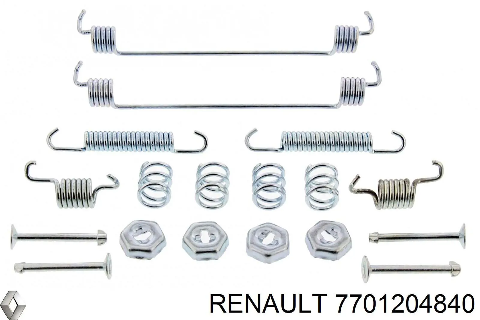 Установочный комплект задних барабанных колодок Renault (RVI) 7701204840 цена, от 6.33 USD