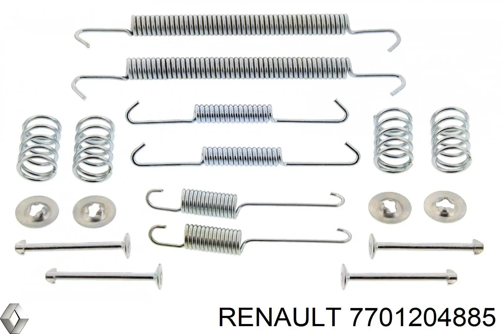 7701204885 Renault (RVI) монтажный комплект задних барабанных колодок