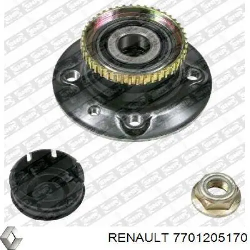 Задняя ступица 7701205170 Renault (RVI)
