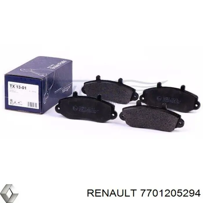 Колодки Renault (RVI) 7701205294 цена, от 18.94 USD