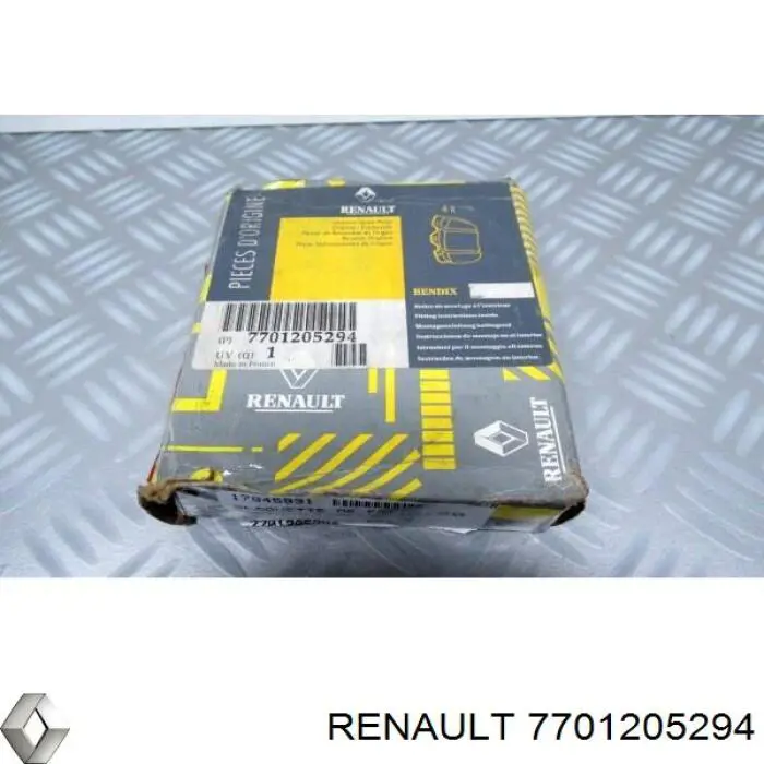 Передние тормозные колодки 7701205294 Renault (RVI)