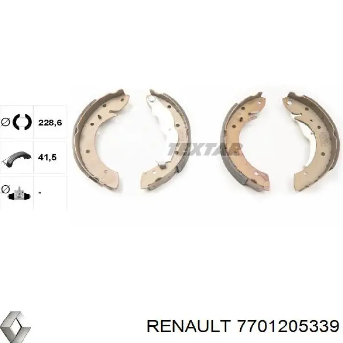 Тормоза рабочие задние ножные и тормозные барабаны Renault (RVI) 7701205339 цена, от 19.93 USD