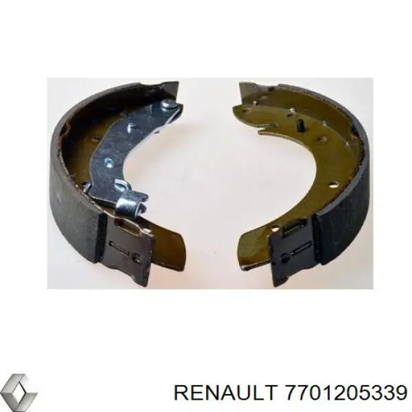 Купить 7701205339 Renault (RVI) Задние барабанные тормозные колодки
