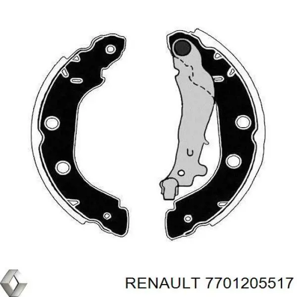 Тормоза рабочие задние ножные и тормозные барабаны Renault (RVI) 7701205517 цена, от 19.18 USD
