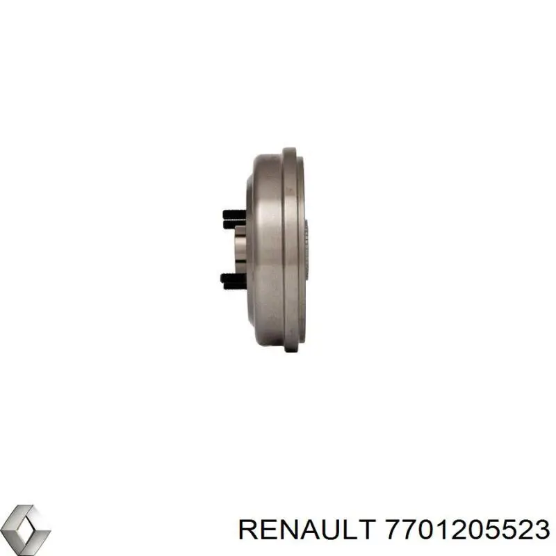 Купить 7701205523 Renault (RVI) Задние барабанные тормозные колодки