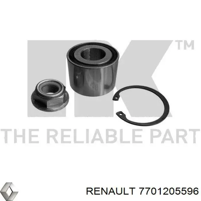 Подшипник задней ступицы 7701205596 Renault (RVI)