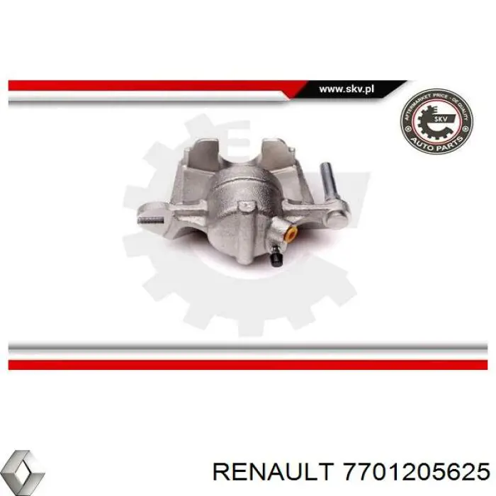 Суппорт тормозной передний левый 7701205625 Renault (RVI)